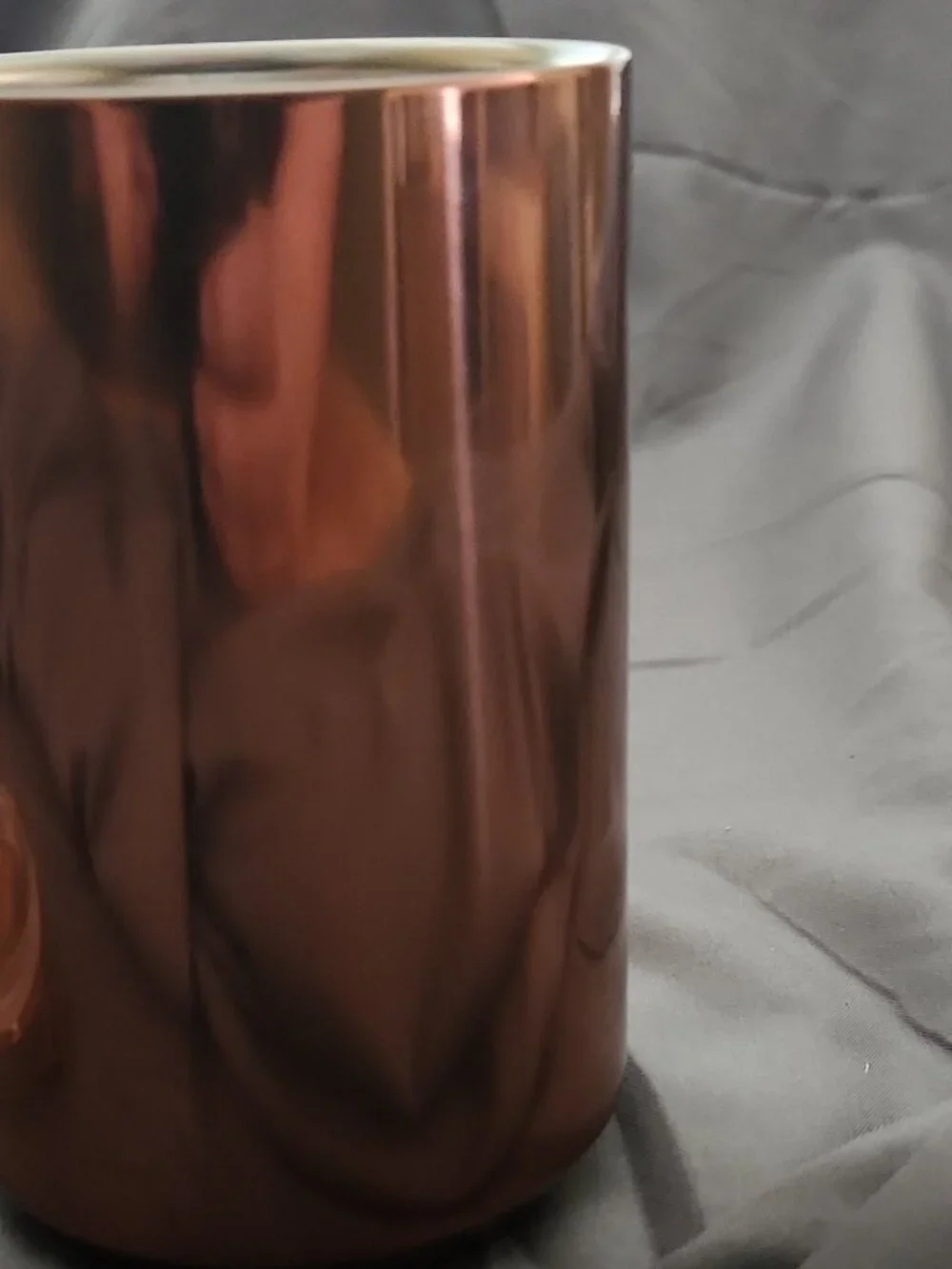 Starbucks Rose Gold Stainless Steel Tumbler 12 oz Travel Cup w Lid